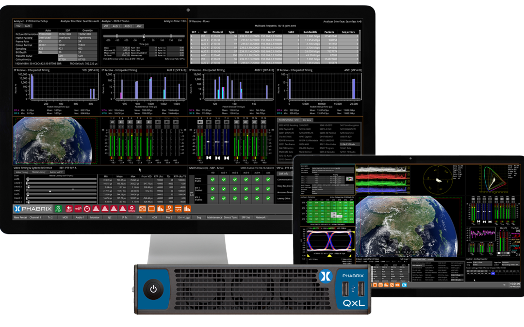 Comprimato leverages PHABRIX QxL rasterizer to advance development of 2110 compliant encoders