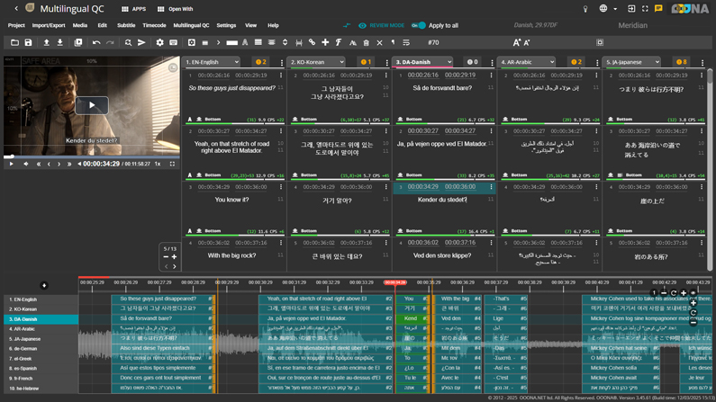 OOONA Introduces Multilingual QC Tool for Subtitling Workflows